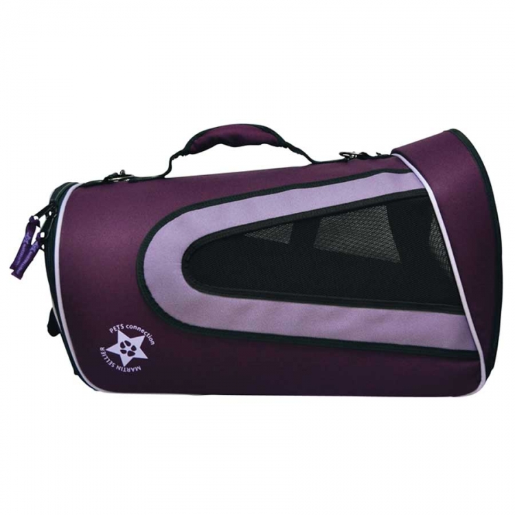 Sportliche Hundetasche violett
