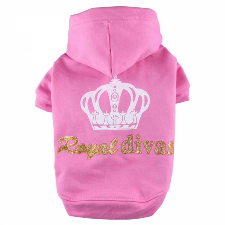Hundesweatshirt Royal Divas pink