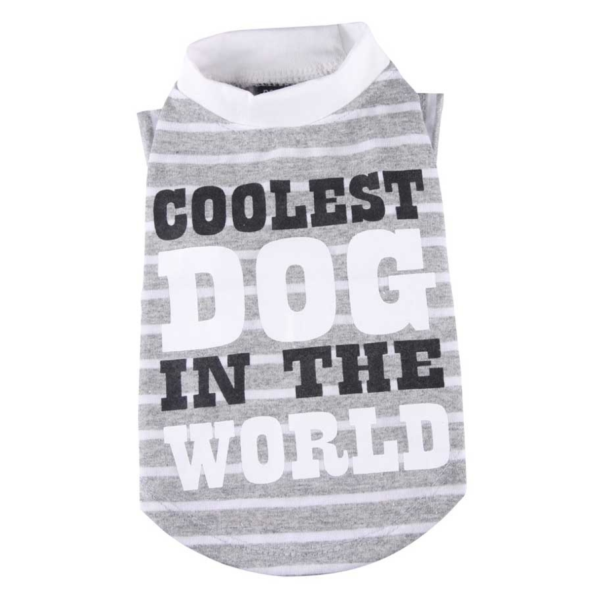 Hundeshirt Coolest Dog grau Mops, Bulldogge
