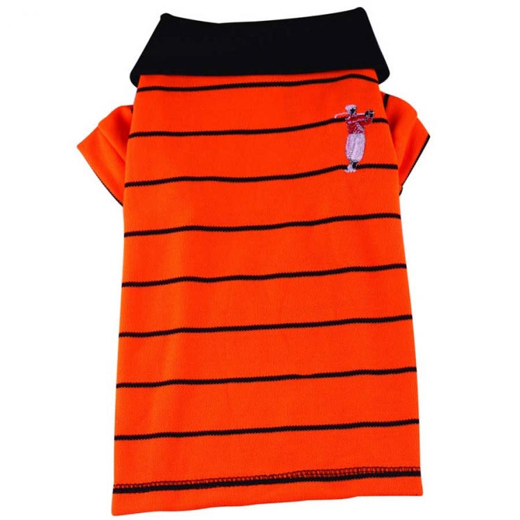 Hunde-Poloshirt Golf orange