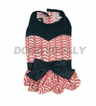 Doggydolly Hundekleid Wellen rot