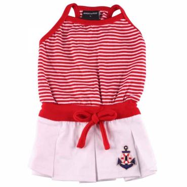 Doggydolly Tanktopkleid Maritim rot fÃ¼r Hunde