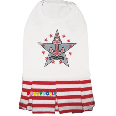 Doggydolly Minikleid Anker rot fÃ¼r Hunde