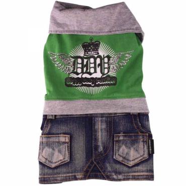 Doggydolly Hunde-Jeanskleid DDY grÃ¼n