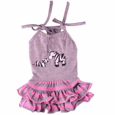 Doggydolly Hundekleid Zebra pink