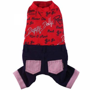 Hundekombi Doggydolly rot