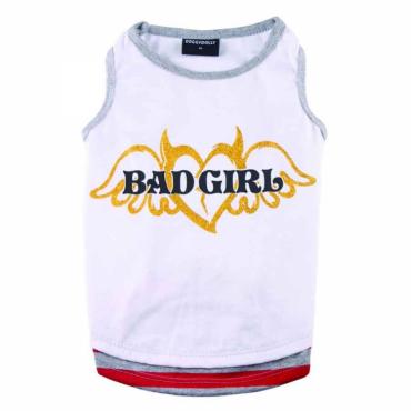 Hundetop Badgirl weiÃ