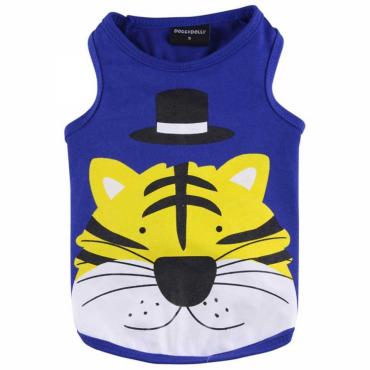 Hundeshirt Tiger dunkelblau