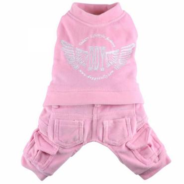 Hundeanzug Nicki 4 Pfoten FlÃ¼gel rosa
