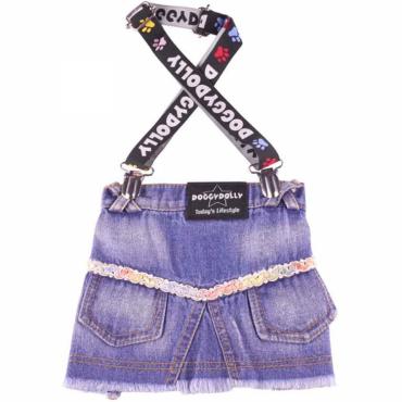 Doggydolly Jeansrock hellblau fÃ¼r Hunde