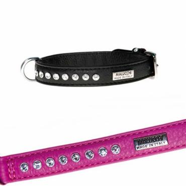 Halsband "CRYSTAL" CM.2,5 X 55 fuchsia