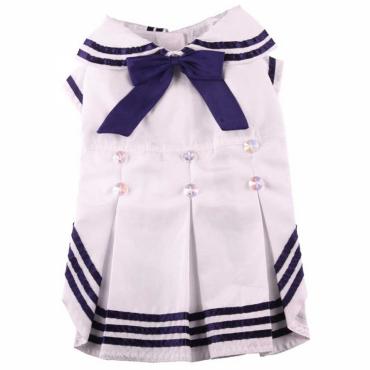Doggydolly Marinekleid weiÃ fÃ¼r Hunde