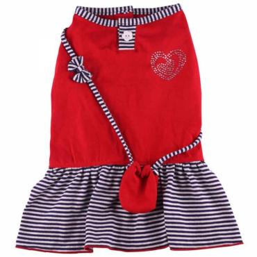 Doggydolly Hundekleid mit TÃ¤schchen rot